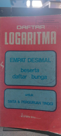 Image of Daftar Logaritma